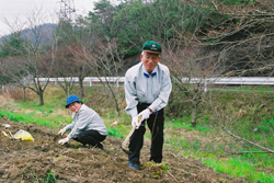 権現ダムでの植樹会